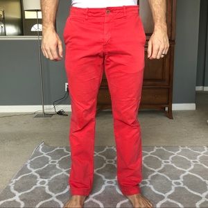 Red Gap Lived-In Slim Pants Size 33x32